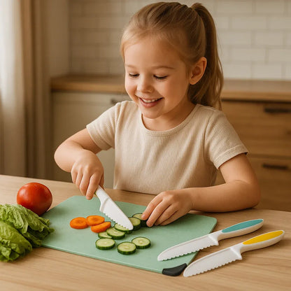 Bezpieczne i przyjemne narzędzia kuchenne do nauki krojenia owoców i warzyw