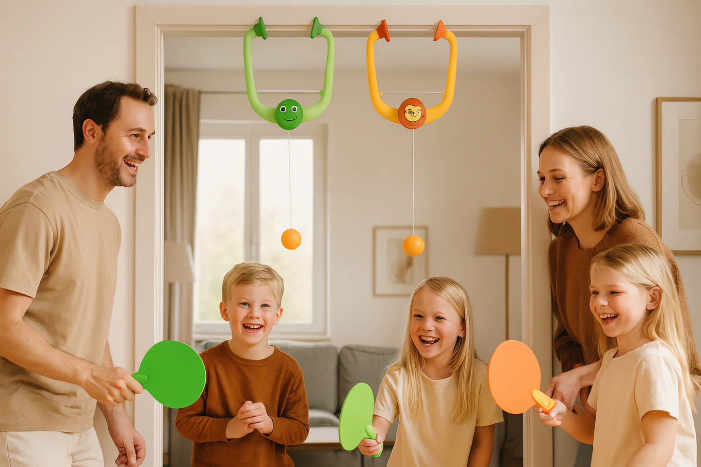 Zestaw do gry w ping-ponga do framugi drzwi